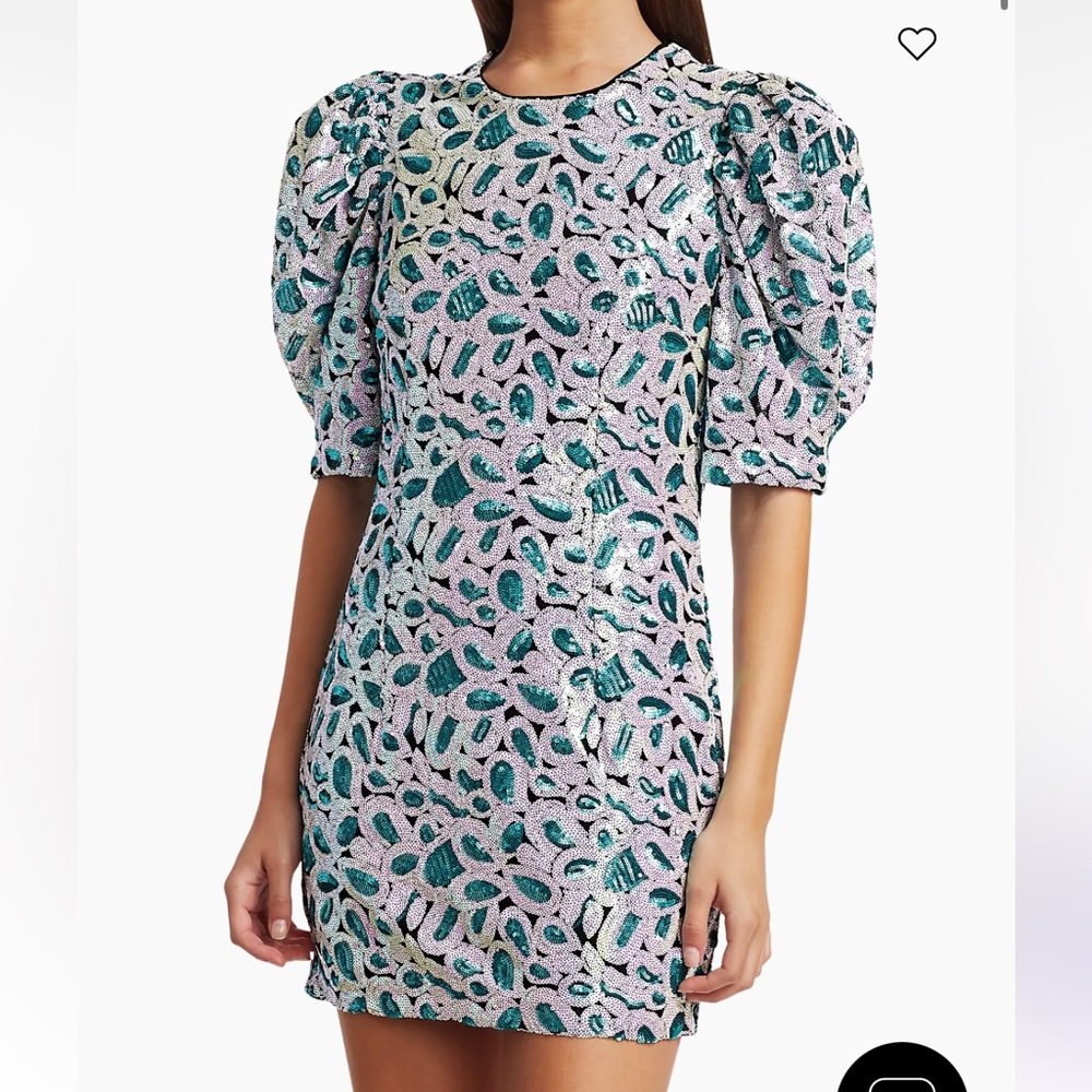 Rotate Birger Christensen puff sleeve mini dress ✨